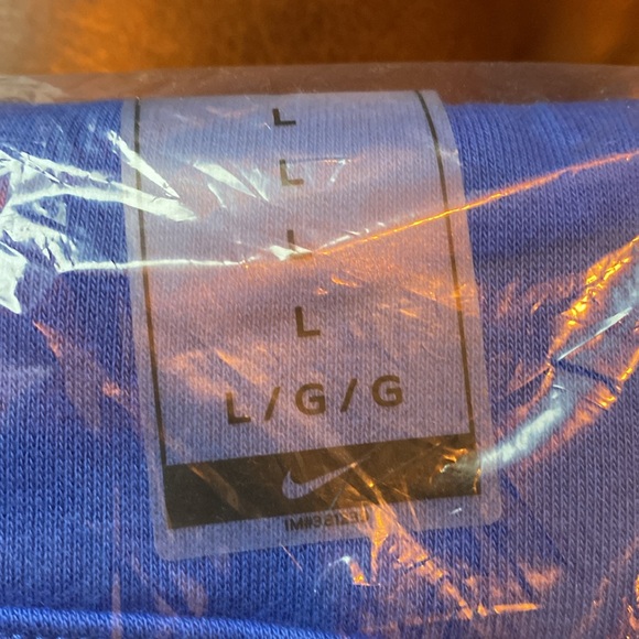 NWT Nike Big Kids’ (Boys’) Sportswear Club Pullover Hoodie Game Blue/White Large - Picture 9 of 9